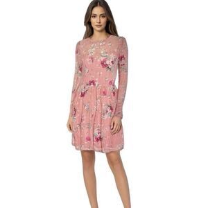 As u wish Dress Size Small Long Sleeve Floral Bohemian Southwestern Southernbell